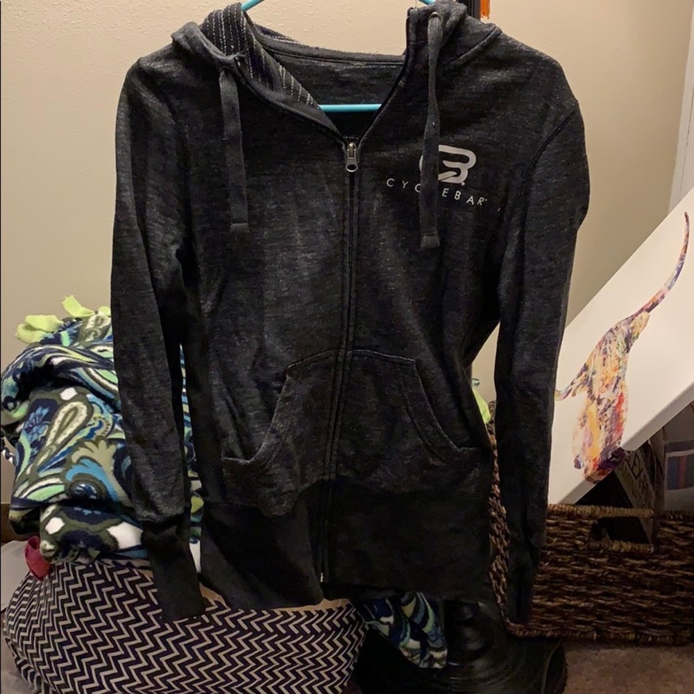 CycleBar black zip up